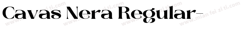 Cavas Nera Regular字体转换